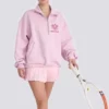 Meci Unisex Pink Hoodie