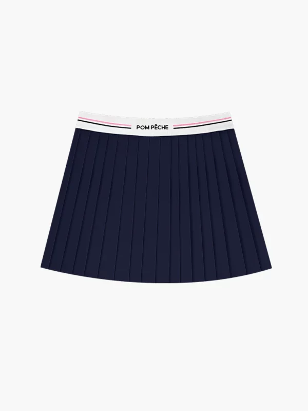 Carlo 2-in-1 Navy Blue Pleated Tennis Skirt
